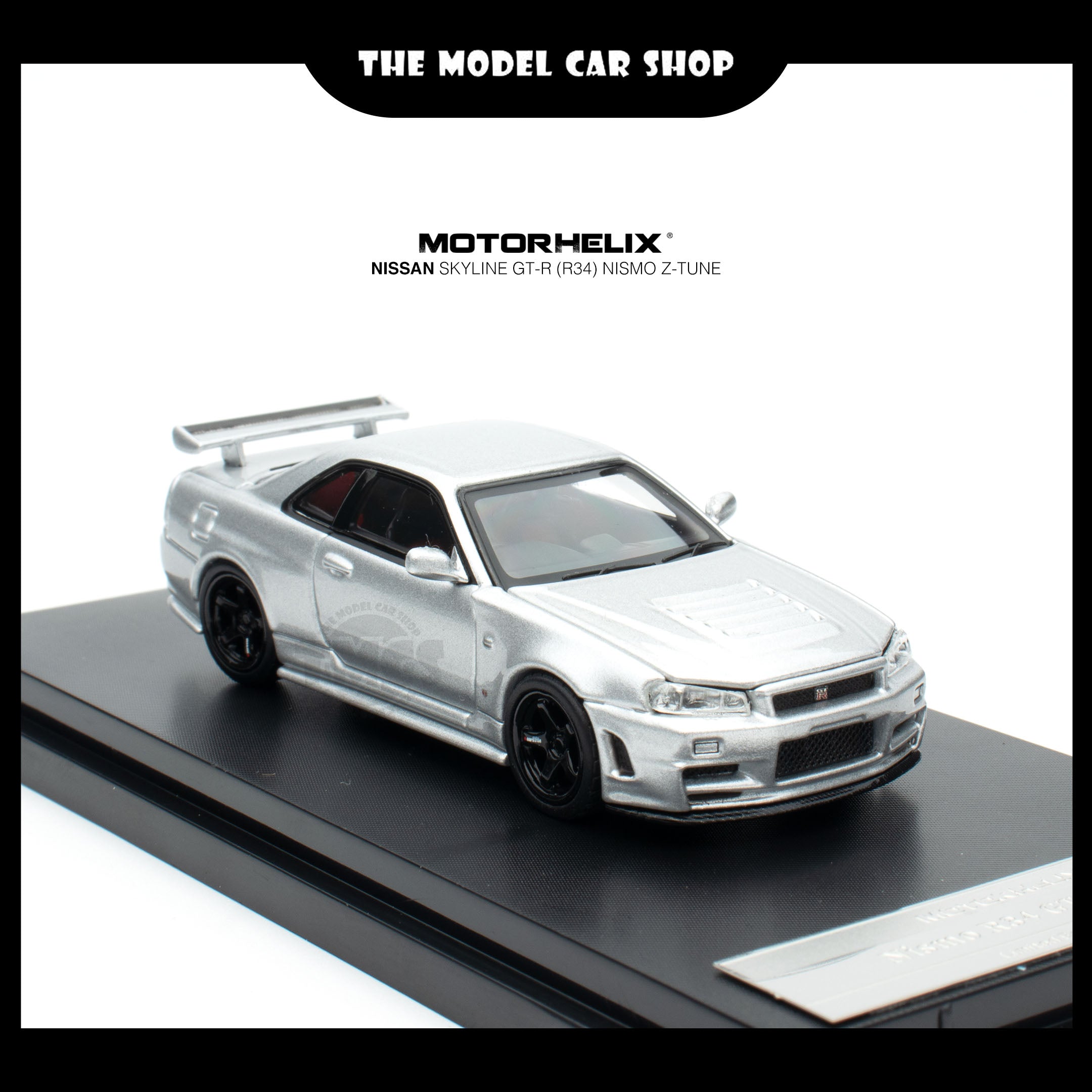 Motorhelix] Nissan Skyline GT-R R34 Z Tune - Silver | The Model