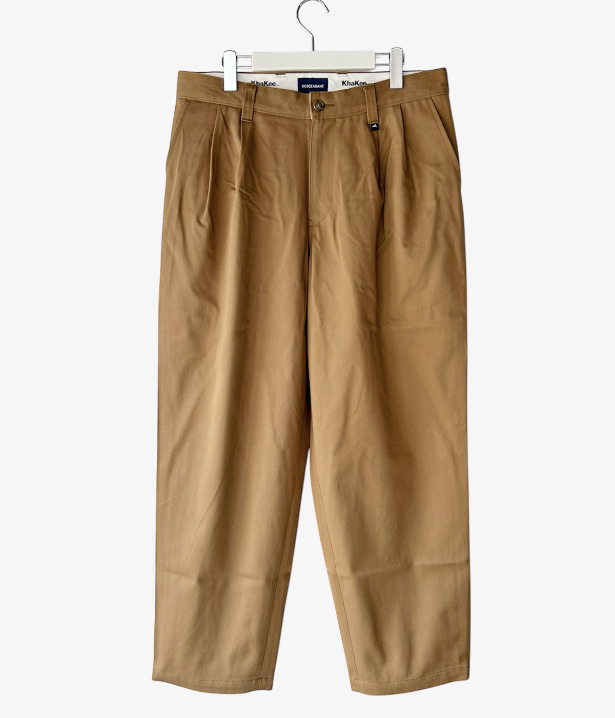 DESCENDANT/DC-3 ORGANIC COTTON TWILL TROUSERS (KhaKee)