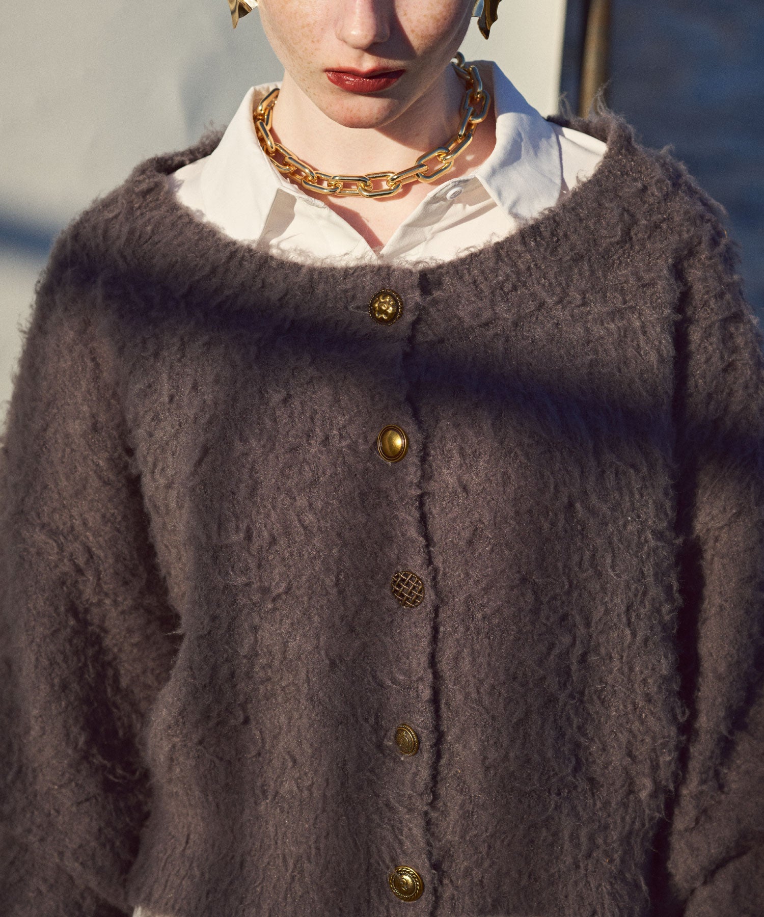 シャギーランダムボタンガーデ | THEODORIC.dy公式通販 | セオドリックディ