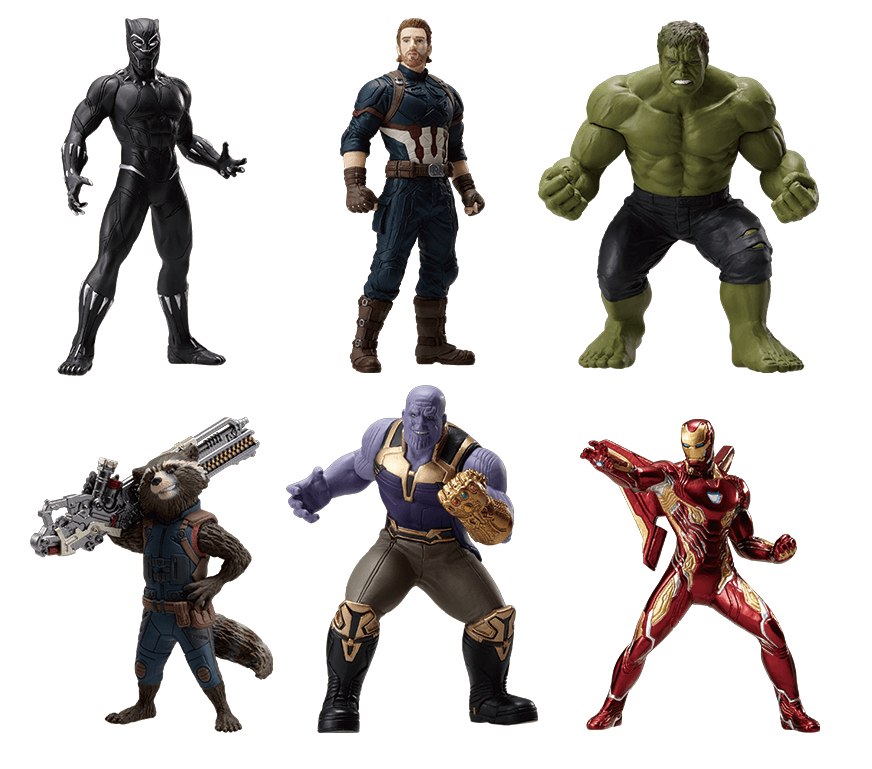 ハッピーくじ アベンジャーズ フィギュアコレクション賞 コンプ
