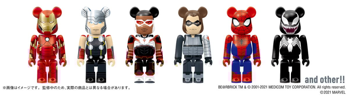 BE@RBRICK MARVEL マーベル アベンジャーズ 10種セット 新品 MARVEL