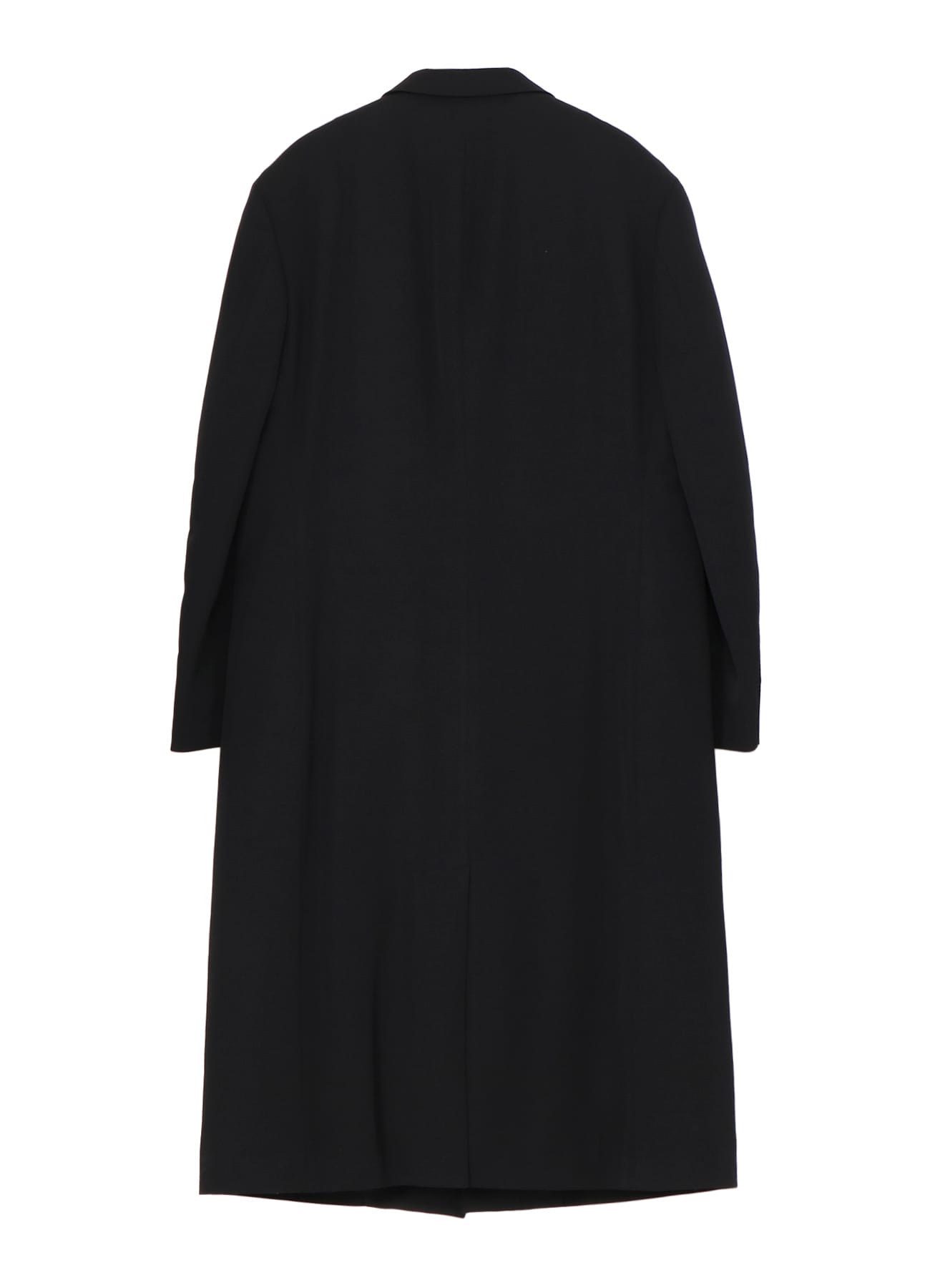 WOOL GABARDINE 4 BUTTONS LONG JACKET WITH LINER(S Black): Vintage