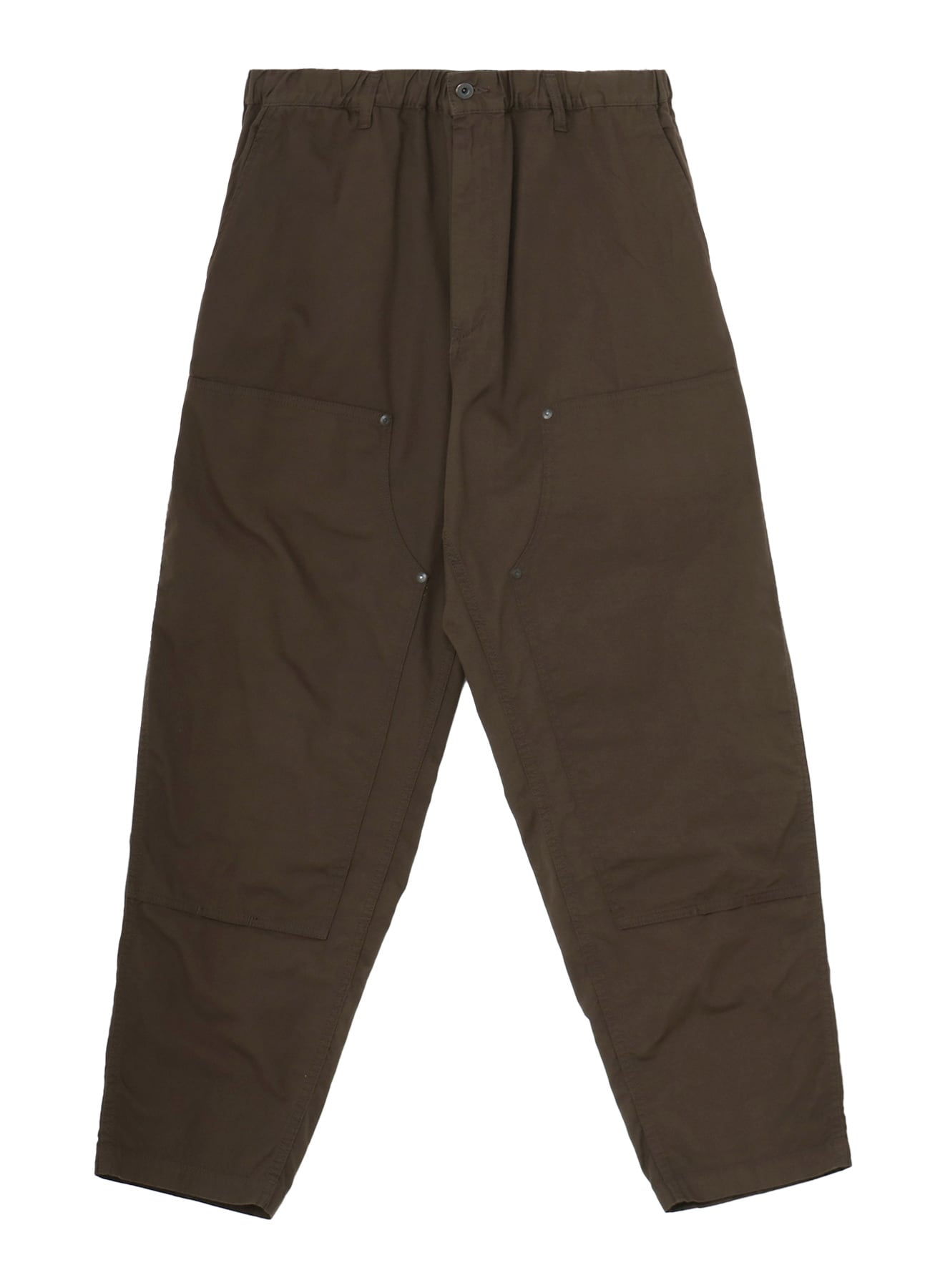 BLACK SCANDAL OXFORD DOUBLE KNEE WORK PANTS(S Dark Brown): Yohji