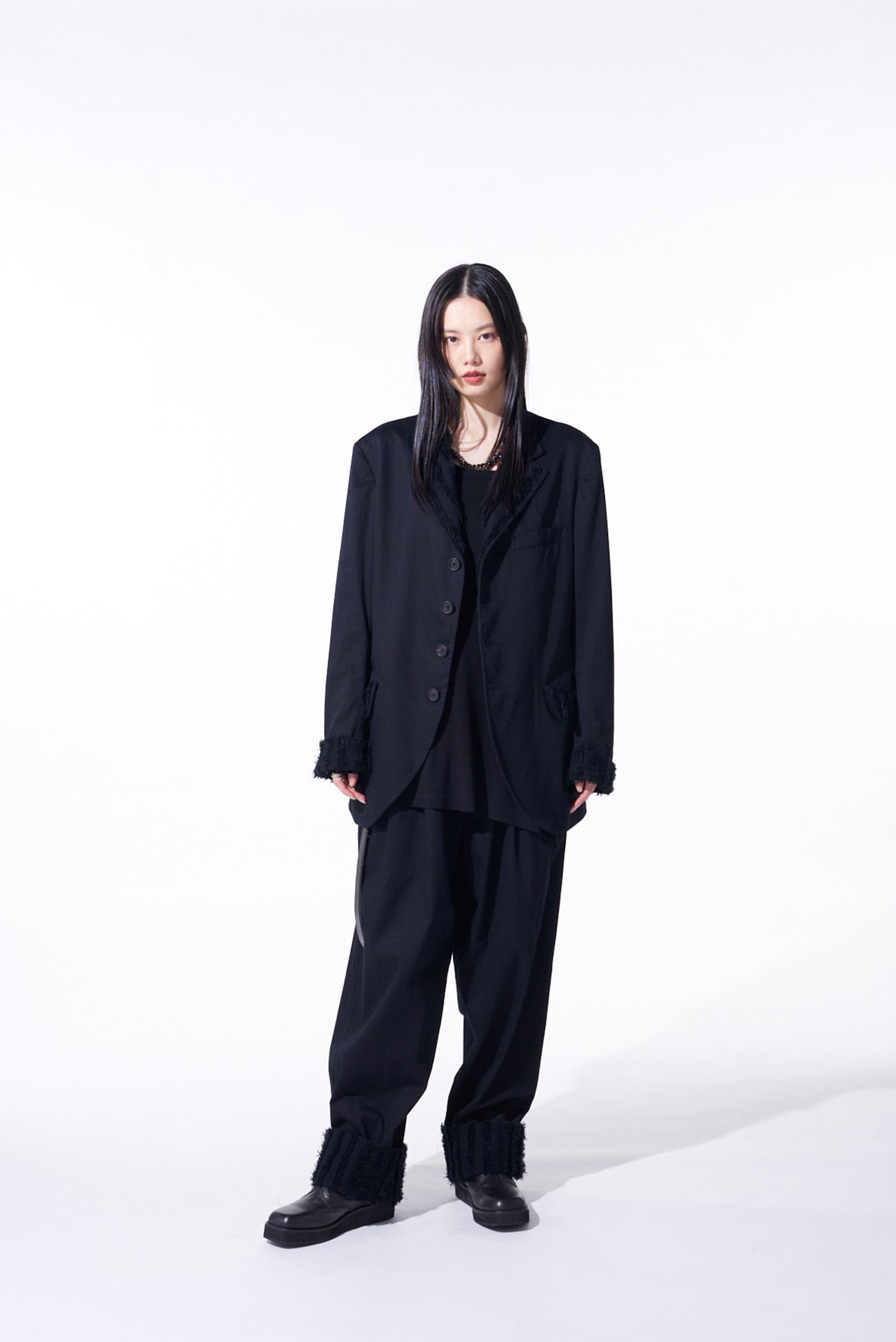 最新 ヨウジヤマモト y's デニムワイドパンツ