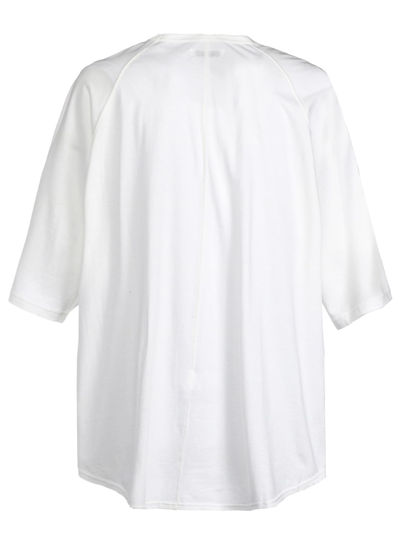 SOFT JERSEY BACK CENTER STITCH OVERSIZED RAGLAN SLEEVE T-SHIRT(M
