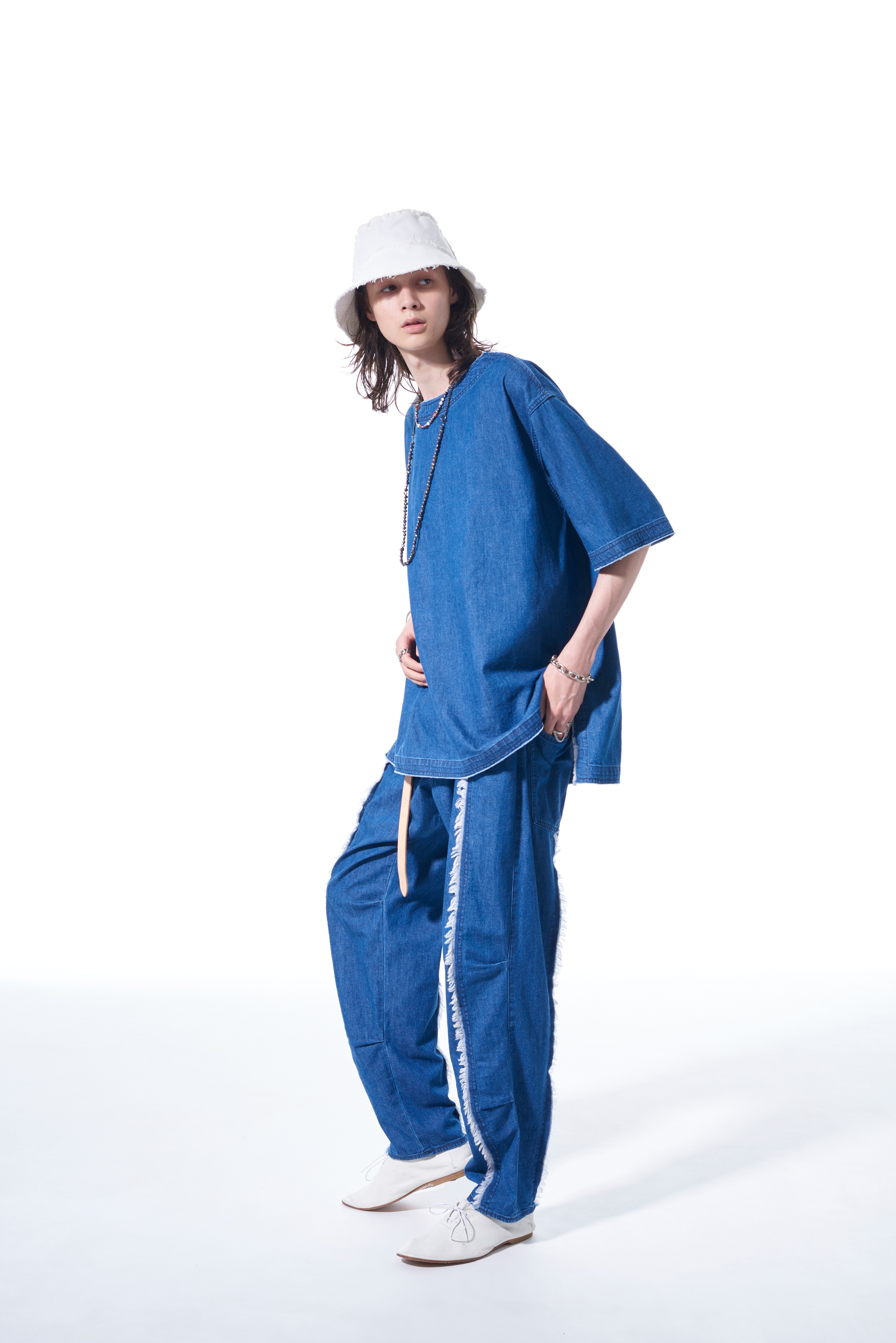 最新 ヨウジヤマモト y's デニムワイドパンツ