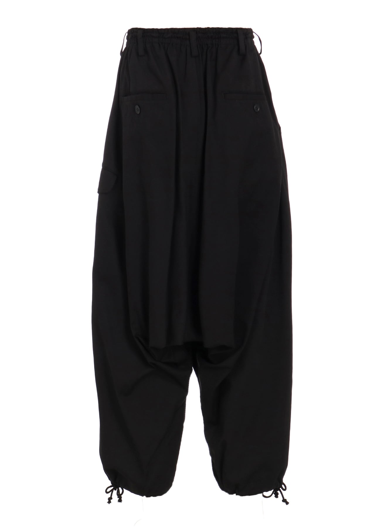 COTTON TWILL WIDE SAROUEL PANTS(S Black): S'YTE｜THE SHOP YOHJI