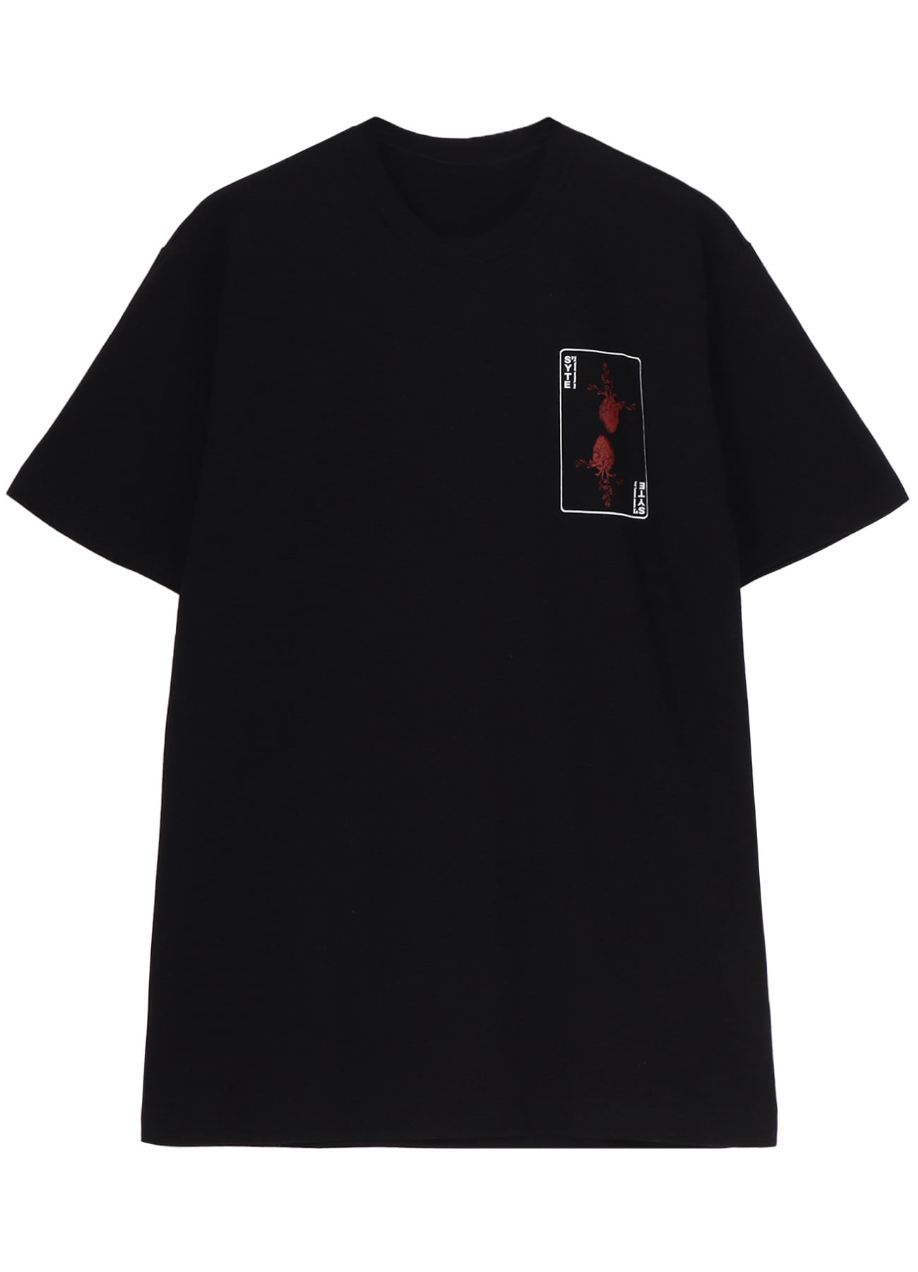 GRAPHIC T-SHIRT -POKER-(S Black): S'YTE｜THE SHOP YOHJI YAMAMOTO