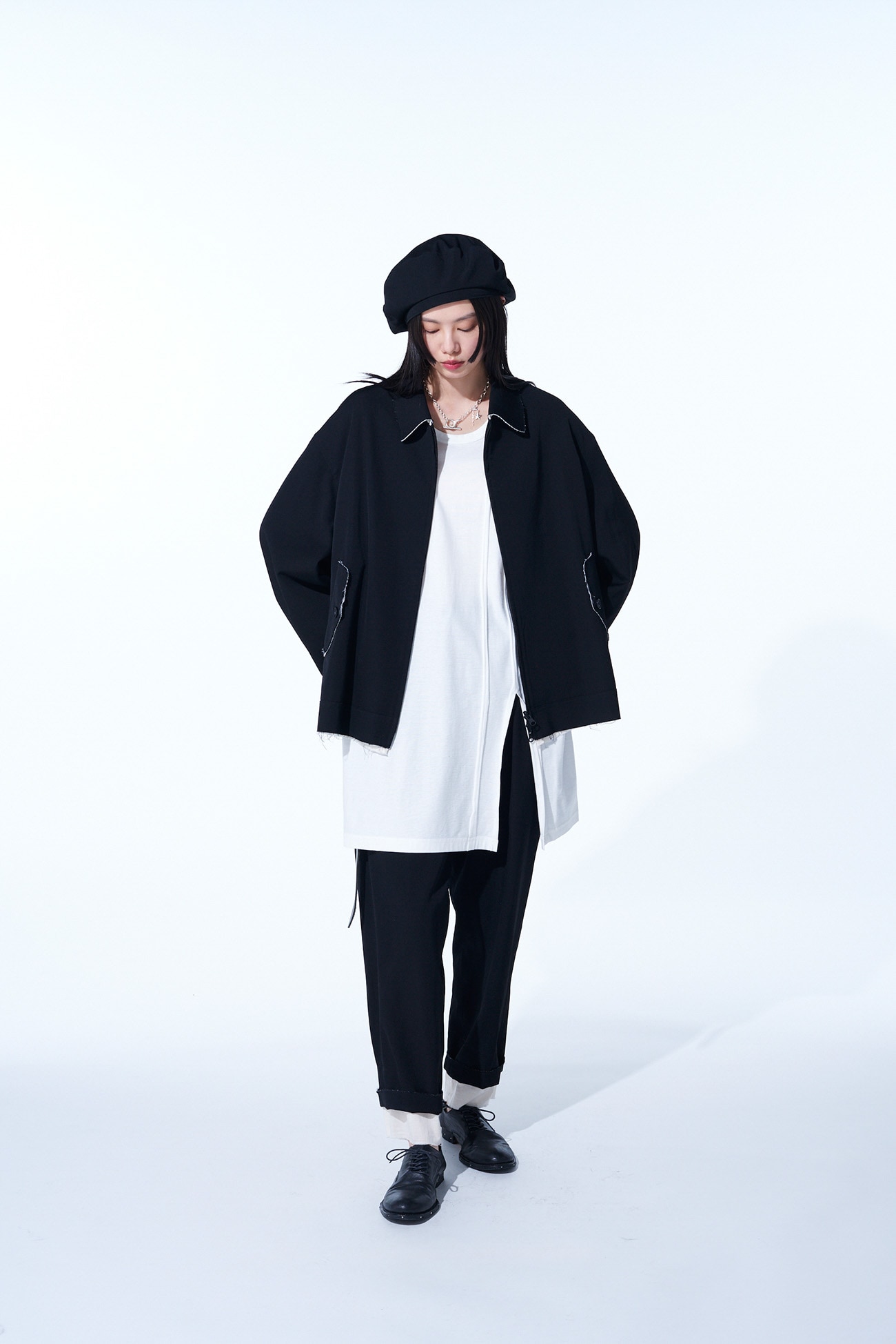 yohji yamamoto22ss 裾スナップパンツ sz3 1〜2回使用 yohji