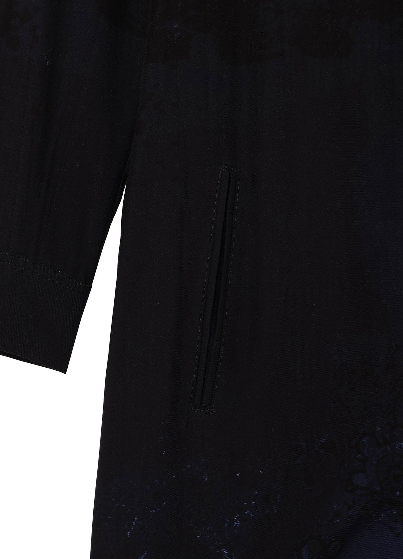 CU/ TWILL LACE DESIGN PT LACE UP BLOUSE(XS Navy): Vintage 1.1｜THE