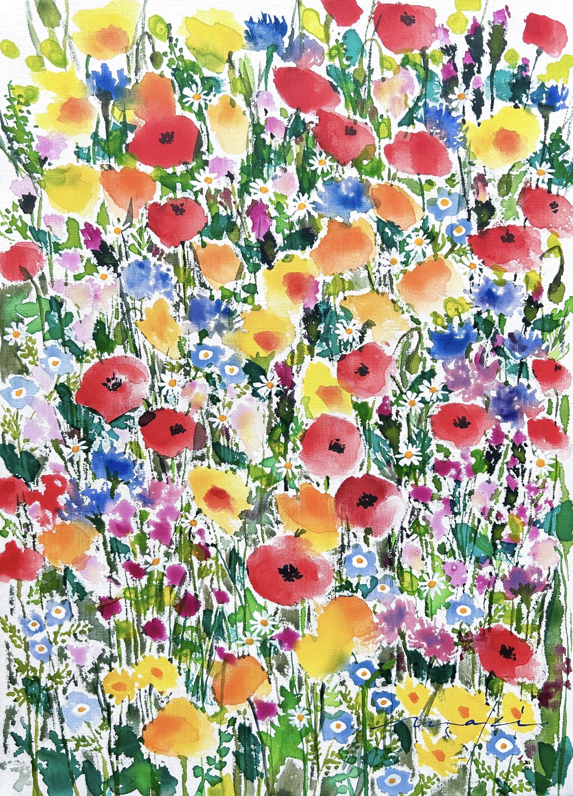 5月の花畑 | Maki Miyagawa ｜インテリア絵画 アートの専門通販