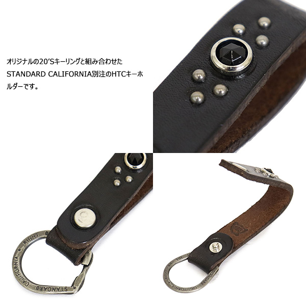 HTC キーケース HTC レザー スタッズ キーケース