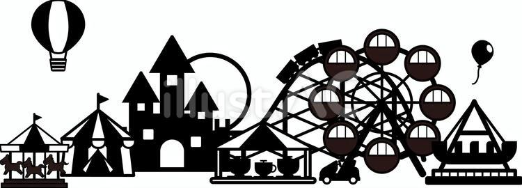 ◇オーダー用◇ダイカット シルエット 遊園地