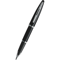 Waterman Carene Black Sea Silver Trim Fountain Pen - Medium