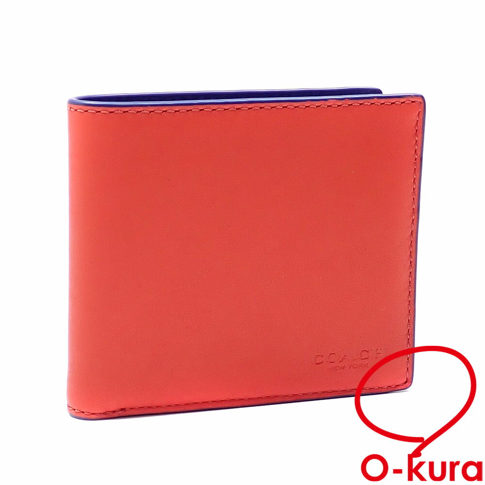 楽天市場】コーチ 財布 二つ折り（カラーレッド）（バッグ・小物