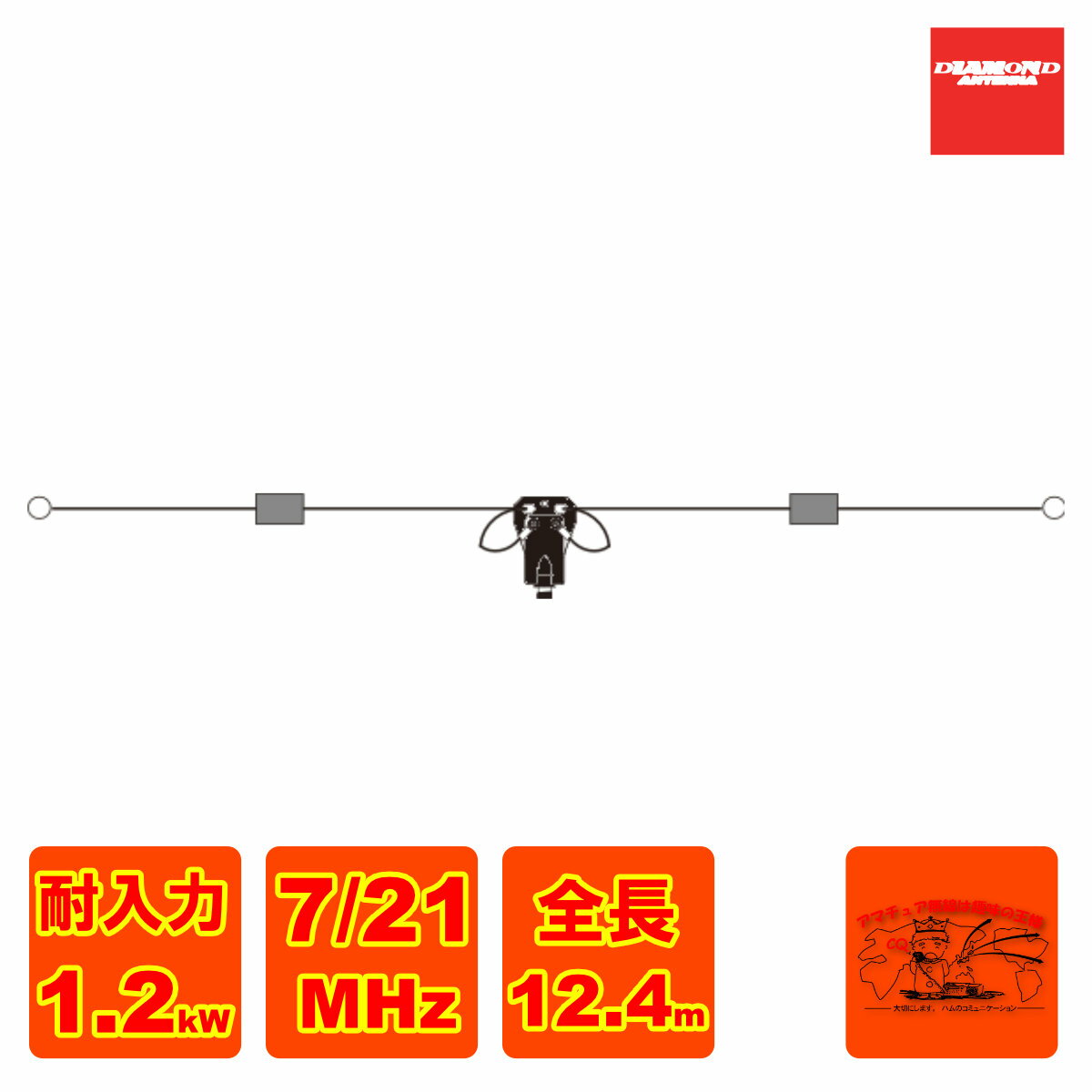 オーダー ハンドメイド21MHzアンテナ 銅製 ほぼ新品 モービルアンテナ