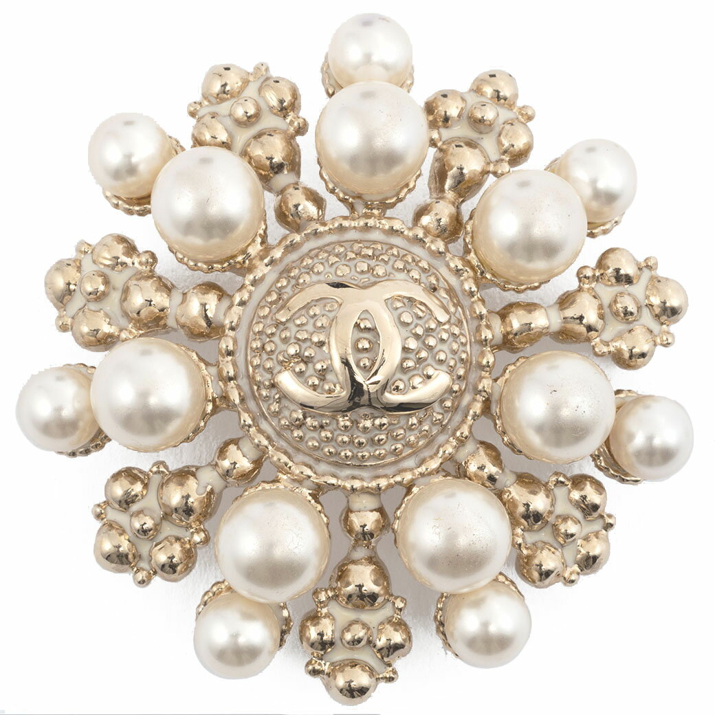 楽天市場】シャネル フェイクパール ブローチの通販
