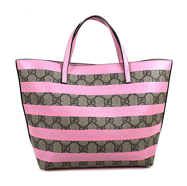 Gucci GGパターン トートバッグ ベージュ/ピンク