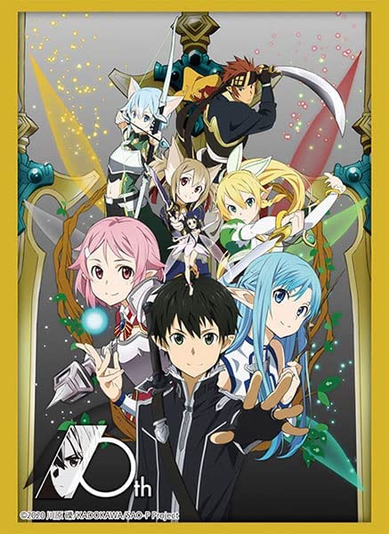 電撃文庫 SAO 10周年キービジュアル スリーブ10種 キリト アスナ