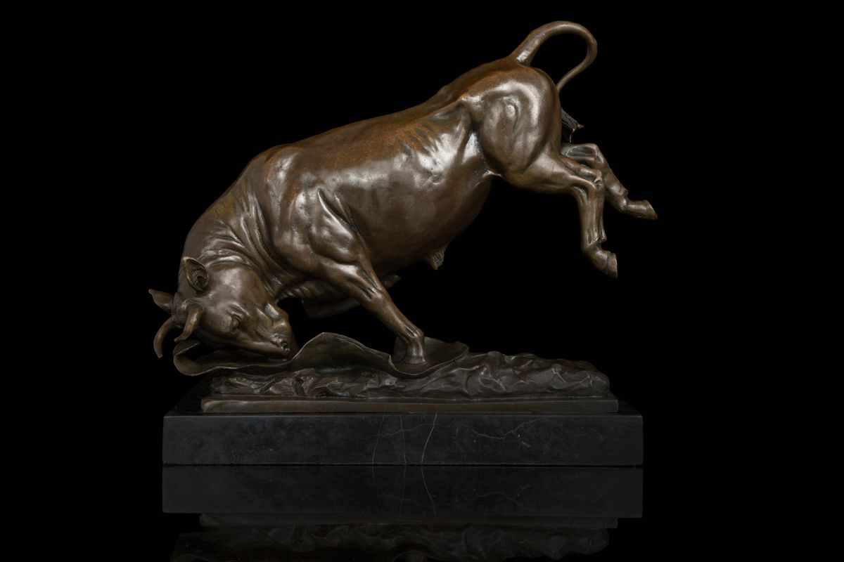 楽天市場】ブロンズ 像 牛の通販