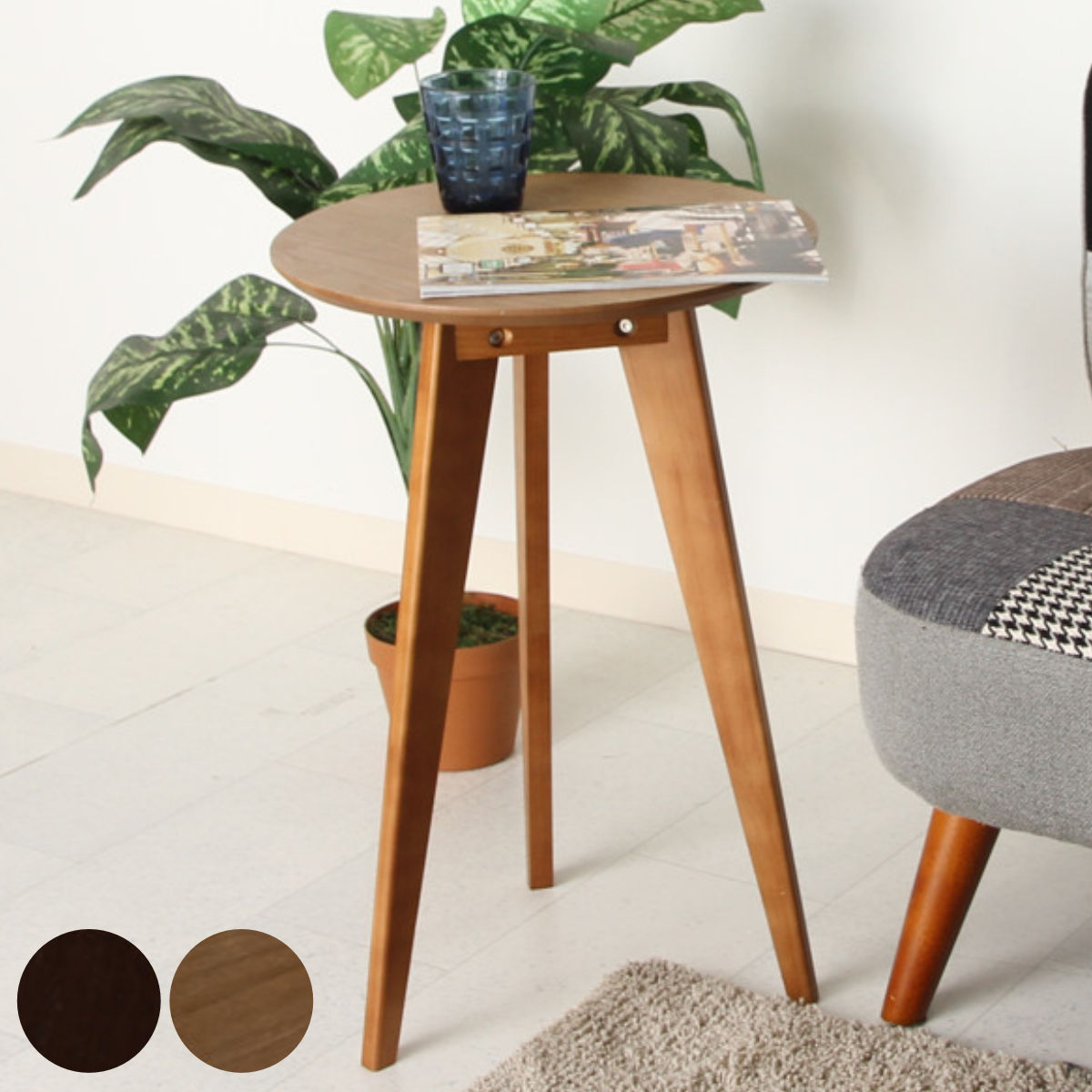 楽天市場】サイドテーブル 丸（テイスト（インテリア）カントリー風