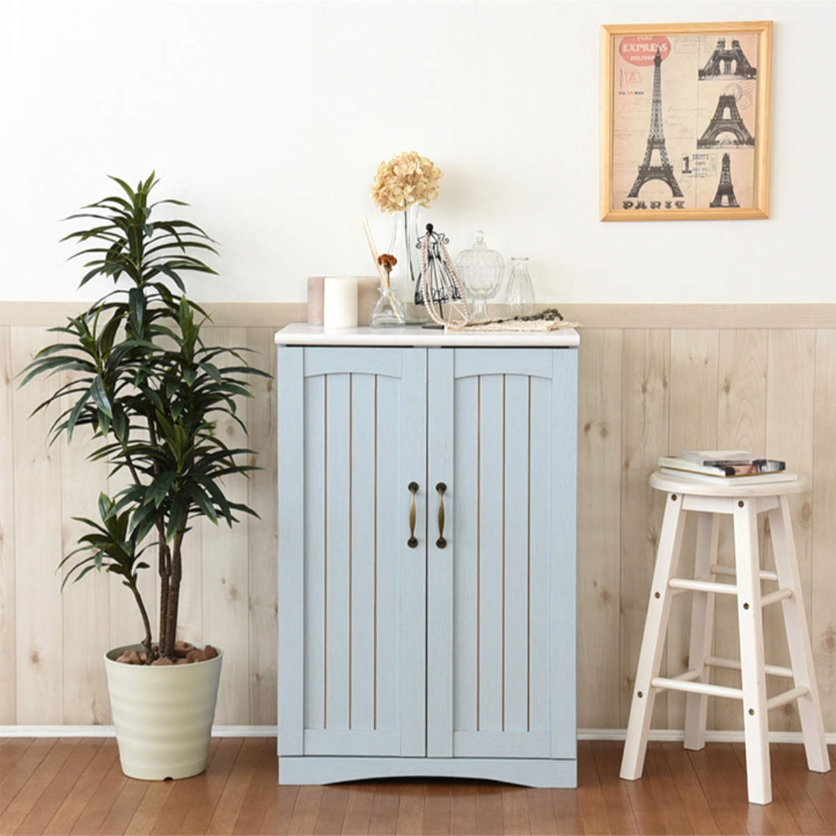 青色モダンデザインキャビネット 青色モダンデザインキャビネット