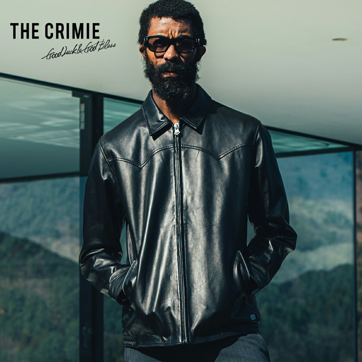 THE CRIMIE ブラックレザージャケット