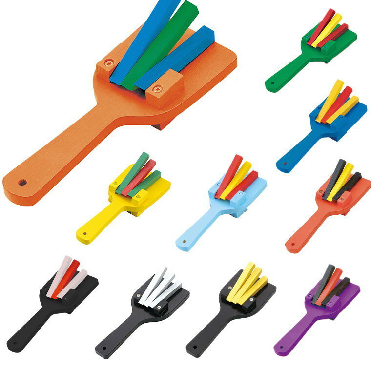 木製 鳴子 赤 黒 黄色 61個(30人分＋1個) 木製 鳴子 赤 黒