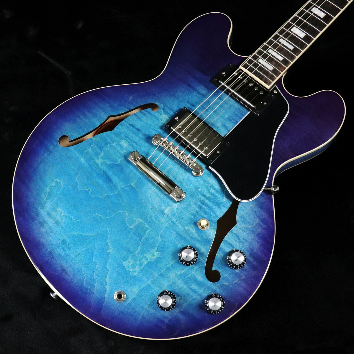 楽天市場】epiphone inspired by gibson es-335 figured blueberry