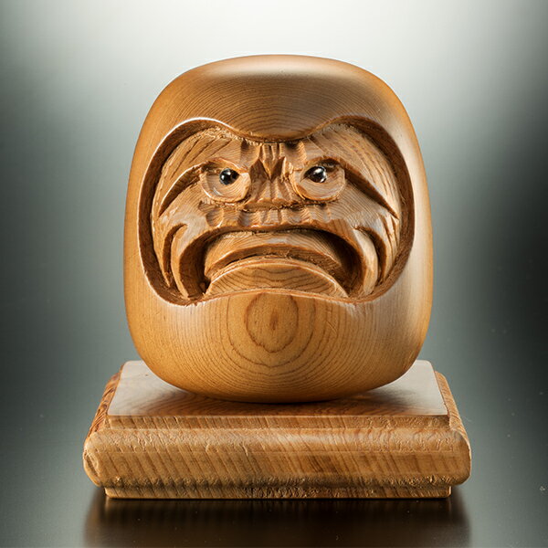 達磨 木彫福の達磨像 約30cm 達磨 木彫福の達磨像 約30cm 達磨 木彫福