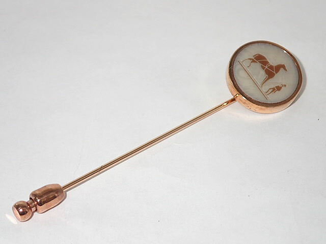 希少☆HERMES エルメス コロゾ ピンブローチ シルバー 馬 ラペルピン