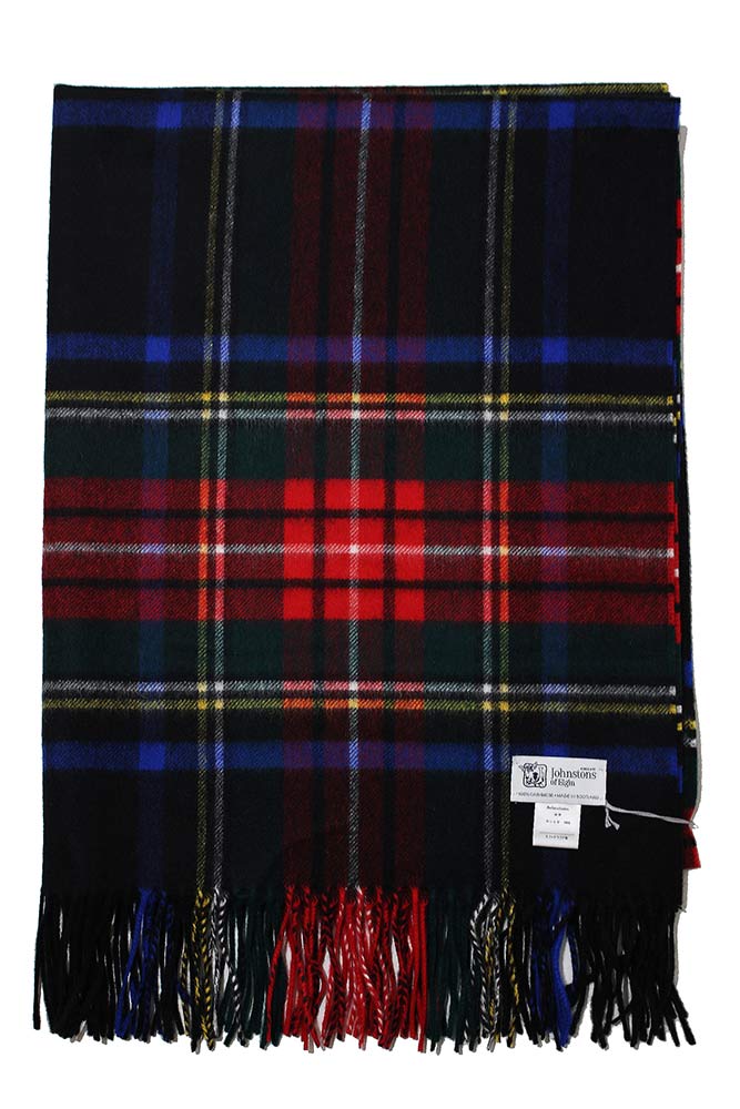 ✨️極美品✨️ ジョンストンズ ブラックスチュワート カシミア 大判