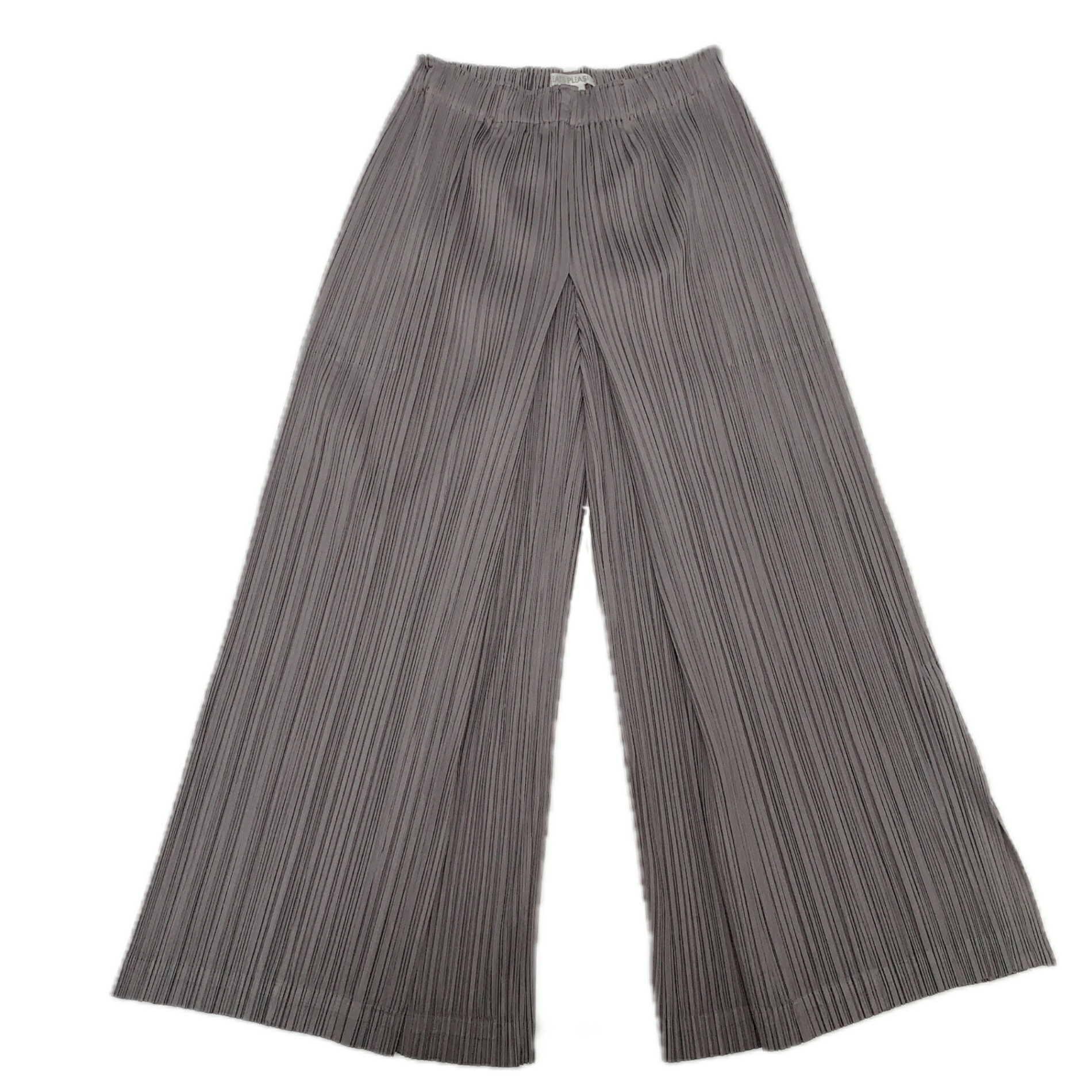 me ISSEY MIYAKE ガウチョパンツ 緑系 膝下 プリーツ加工 F me ISSEY