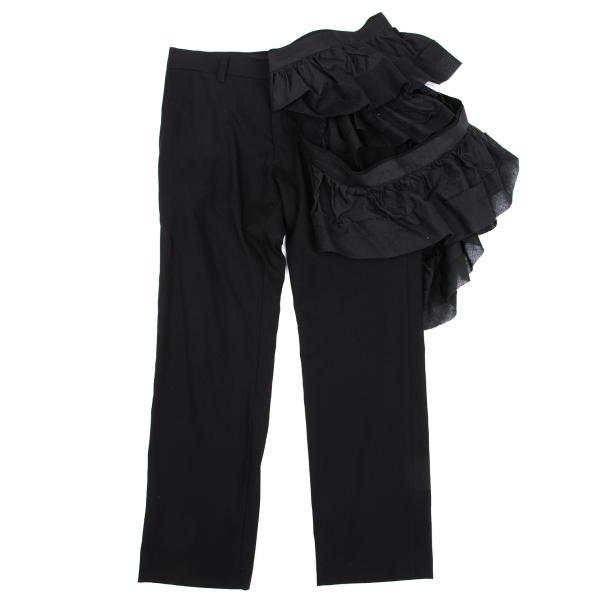 コムデギャルソン GB-P002 フリル デザイン クロップ パンツ ブラックS