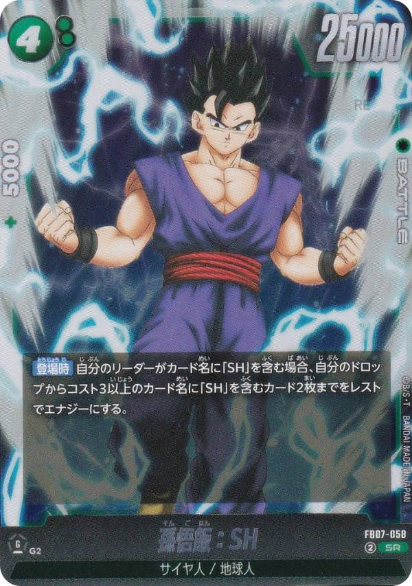 ドラゴンボールZ 孫悟飯 PPカード 85 1989年製 ドラゴンボールZ