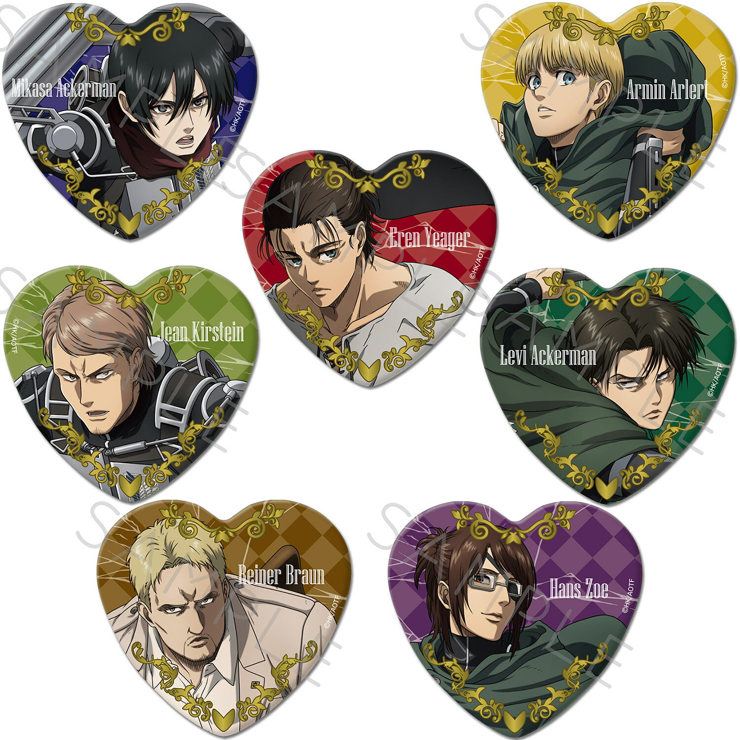 進撃の巨人 WIT STUDIO 缶バッジ リヴァイ 兵長 進撃の巨人 リヴァイ