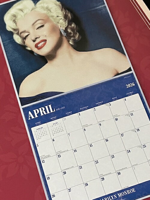 ほぼ新品 マリリンモンロー カレンダー 2020 永久保存向き ほぼ新品
