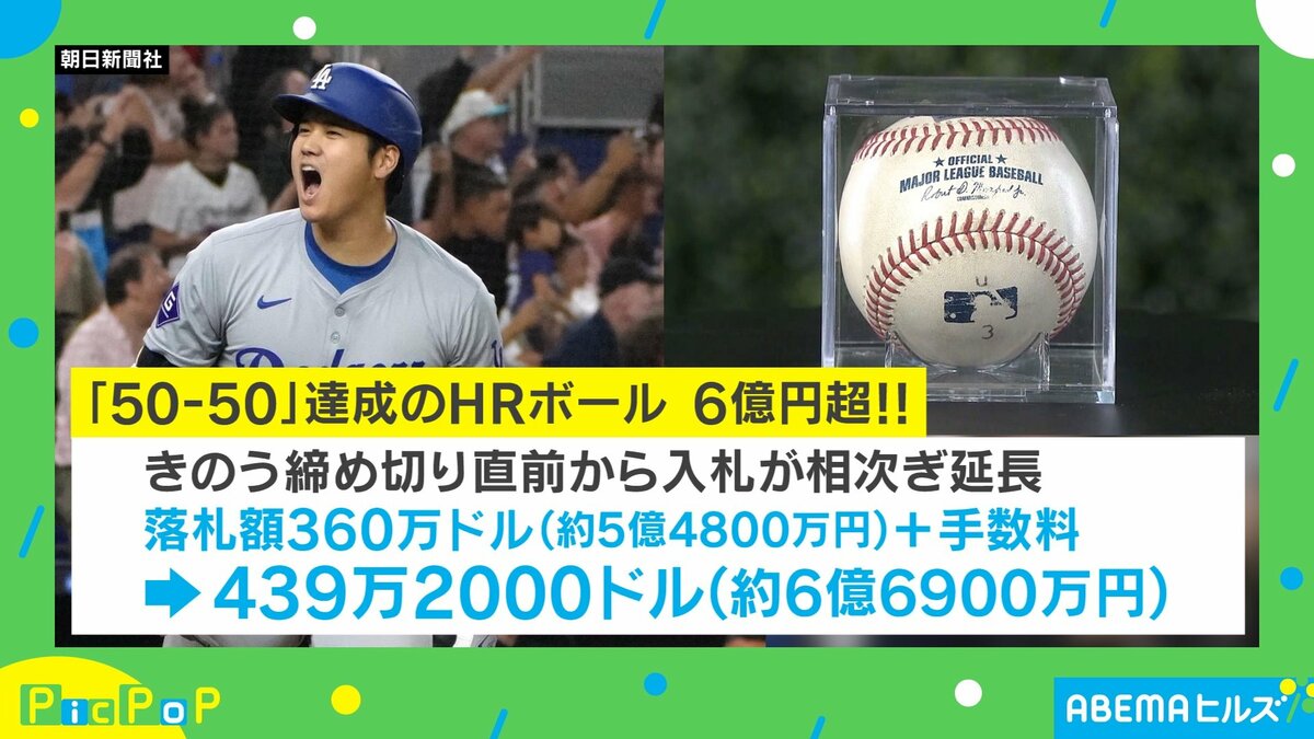 本日限定MVP受賞記念値引 】大谷翔平選手50/50 記念ボール青_No,②