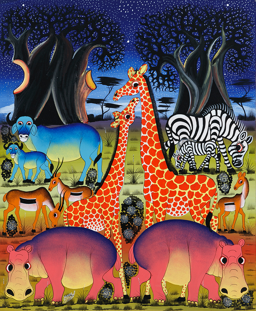 動物たち / バオバブの木 - ティンガティンガオンラインショップ