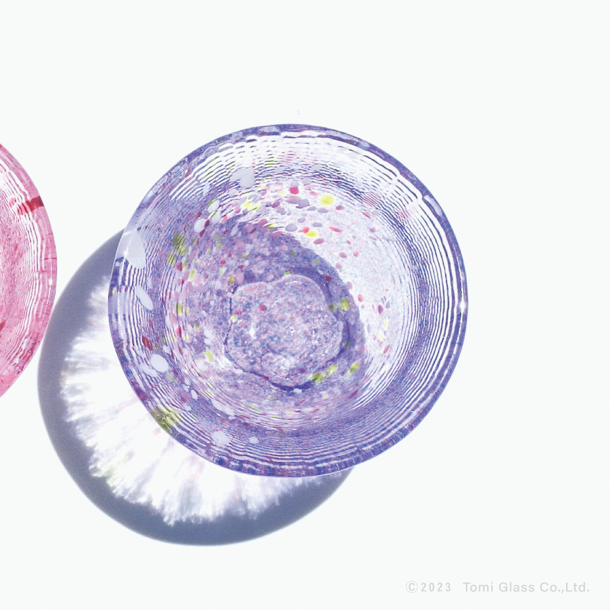 江戸硝子｜うきよ｜花さかずき｜藤まつり｜TOMICRAFT(トミクラフト