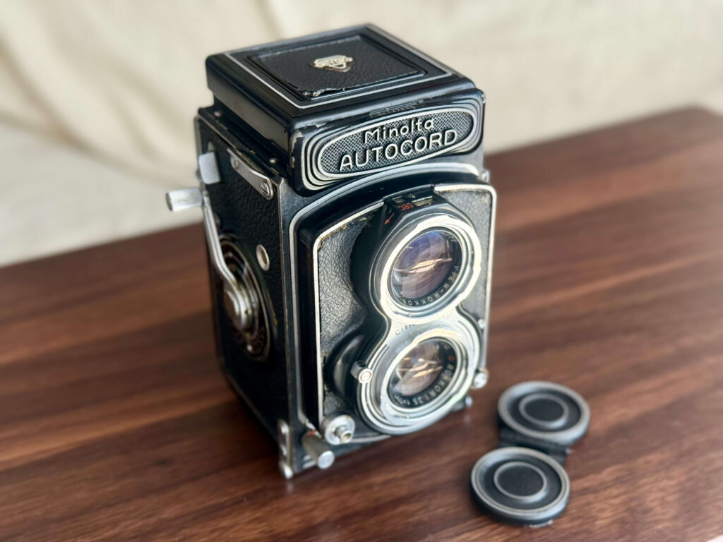 ☆【レトロ/アンティーク二眼レフカメラ】MINOLTA(ミノルタ) 初期型
