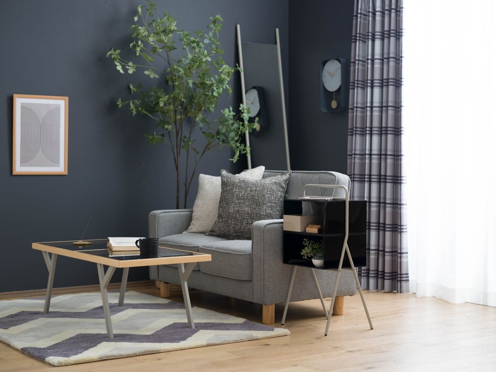 USED/北欧 モダン ウッドトレイ フォールディング サイドテーブル USED