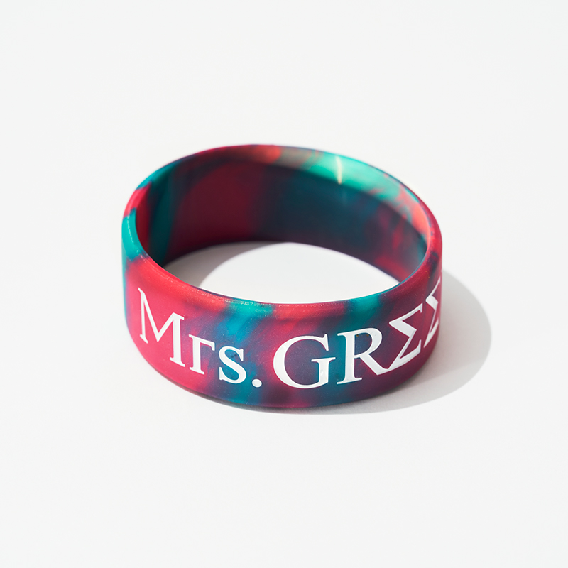 Mrs. GREEN APPLE ラバーバンド 赤色のグリッター