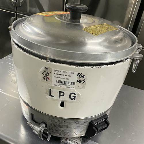 ☆中古品 リンナイガス炊飯器 LPガス 2014年 RR-30S1 3升 6L 動作問題