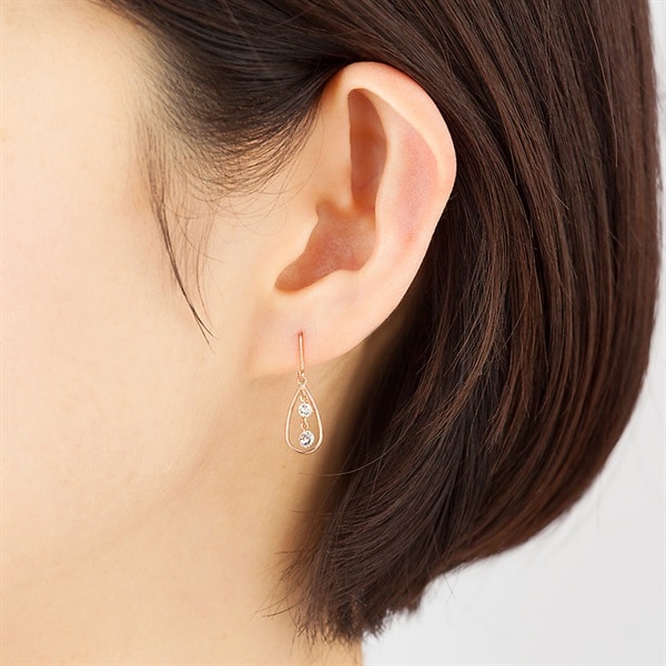 K10ピンクゴールド ピアス | 151136153126 | 【公式】Canal4℃ (カナル