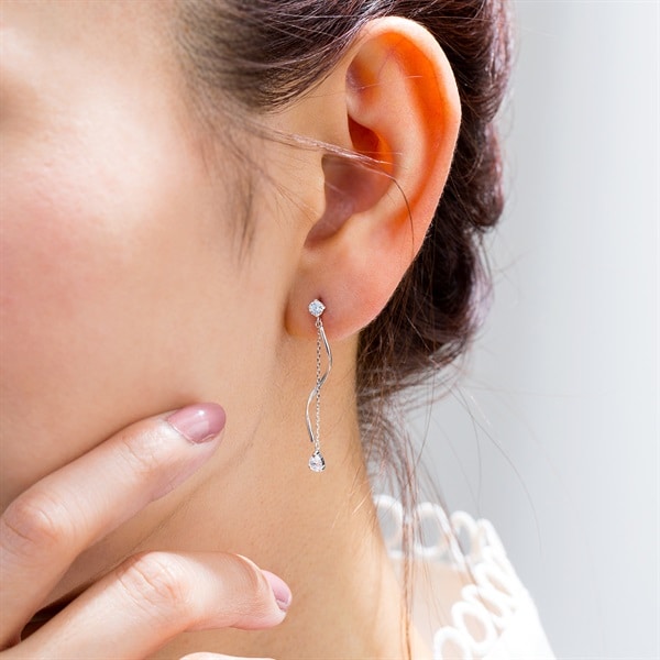 K10ホワイトゴールド ピアス | 152126153204 | 【公式】Canal4