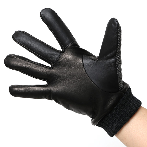 東京ヒマワリ / KURODA(クロダ) ムーン リブ付き 羊革 メンズ 手袋