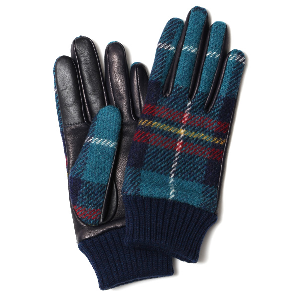 東京ヒマワリ / KURODA(クロダ) ハリスツイード リブ付き 羊革