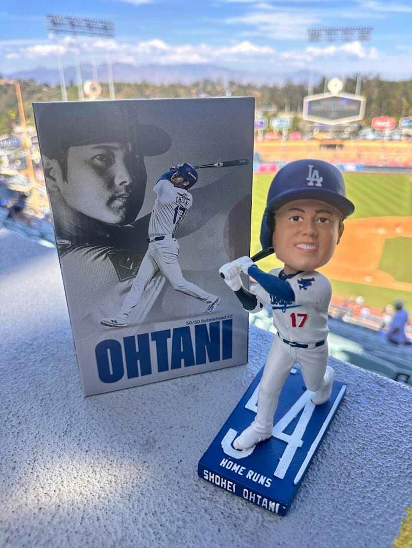大谷翔平 50/50ボブルヘッド 8/27配布 ドジャース ドジャース