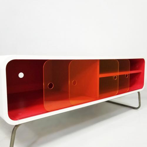 スペースエイジ レトロポップTVボード ヴィンテージキャビネット